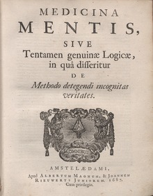 Medicina mentis , 1687 m.