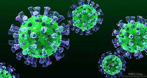 MERS-CoV viiruse osakesed
