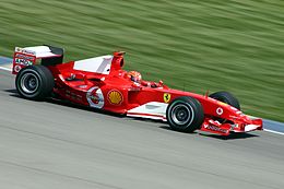 Το 2002, ο Michael Schumacher συγκέντρωσε 144 από τους 170 μέγιστους βαθμούς του πρωταθλήματος. (εικονιζόμενο αυτοκίνητο του 2004)