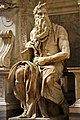 Michelangelo's statue of Moses on the tomb of Pope Julius II