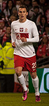 Arkadiusz Milik s Polskem v roce 2013  