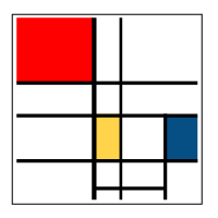 Ein Mondrian-ähnliches Werk