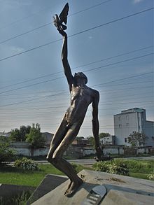 Monument to the 20,000 Jewish residents of Dnipropetrovsk who were shot during the German occupation ⊙48 .421388888935 .0019444444