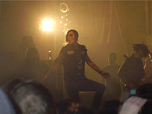 Chris "Motionless" Cerulli during a gig in Cologne, Germany