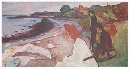 Ungdom ved havet er et maleri af Edvard Munch fra 1904. Det er en del af Linda Frieze. Ifølge kunsthistoriker Nicolai Stang viser dette billede den manglende evne til at skabe kontakt med andre mennesker (hvilket er et af de vigtigste symptomer på BPD). Nogle psykologer diagnosticerede Munch som en person, der led af BPD.