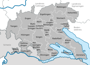 Města a obce v regionu Landkreis Konstanz  