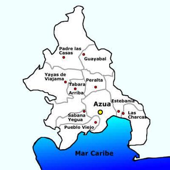 Municipalitățile din provincia Azua  