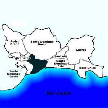 Municipalitățile din provincia Santo Domingo