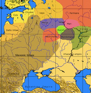 Gentys Rusijoje atvykus varangams ir prieš slavų kolonizaciją