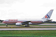 Düşen American Airlines Boeing 767