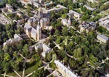 Main building from the air