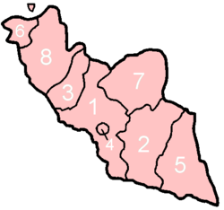 Subdivisiones de Nakhchivan.