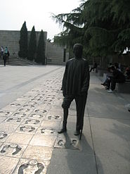 "Footprints of massacre survivors" memorial