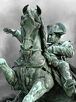 Statue i Cherbourg-Octeville afsløret af Napoleon III i 1858. Napoleon I forstærkede byens forsvarsværker for at forhindre britiske flådeangreb.  