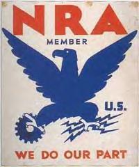 Companies that pledged to compete fairly and refrain from layoffs were allowed to advertise with the Blue Eagle.