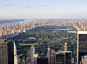 General view from the roof of Rockefeller Center in south-north direction