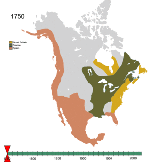 Nároky nepůvodních amerických národů na Severní Ameriku v letech 1750-2008