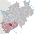 Lage der Stadt Köln in Nordrhein-Westfalen