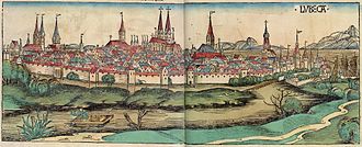 Illustration from the Schedel World Chronicle (Latin edition in Sao Paulo)