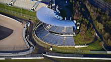 Mercedes Grandstand, aerial view (2016)