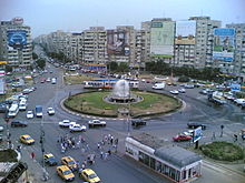Obor Square and Metro Station, September 2011