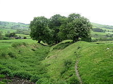 Offa's Dyke, cerca de Presteigne, en las Marcas galesas