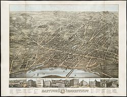 Hartford 1877-es térképe