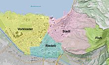The four districts of Bregenz