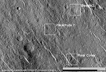 Billede af det mulige landingssted for Beagle 2