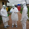 Ebola fighters (2014) from Nigeria learn how to protect themselves from the disease