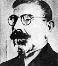 Photo of Pavelić from his forged passport, issued in the name of Pablo Aranjos.
