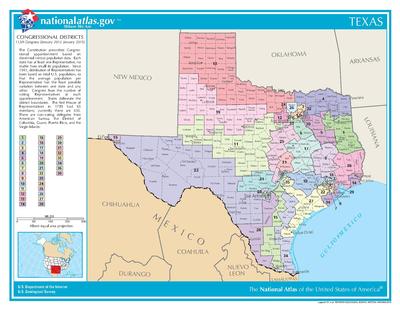 Texas' kongresdistrikter siden 2013  