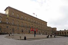Main facade of the Palazzo Pitti