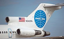 Secțiune de coadă a unui Boeing 727 Pan Am