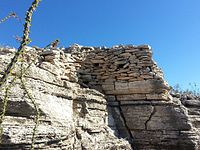 Ruinen eines Dorfes, das vor etwa 1000 Jahren vom Hohokam-Volk im Lake Pleasant Regional Park in Peoria, Arizona, erbaut wurde.