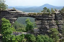 The Prebisch Gate in the Elbe Sandstone Mountains