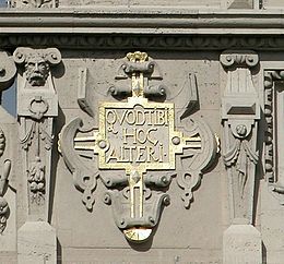 QVOD TIBI HOC ALTERI - "What [you] wish [for] yourself, [do] to others". Inscription on the Braunschweig Gewandhaus