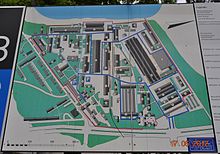 The RWN area is located directly at the Tollensesee between the city centre and the Augustabad. Today, the area is home to various medium-sized companies, a marina and restaurants.