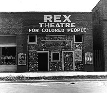 A separate movie theater for black people in Mississippi (1937)