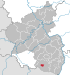 Lage der Stadt Pirmasens in Rheinland-Pfalz