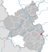 Lage der Stadt Worms in Rheinland-Pfalz