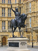 Richard Coeur de Lion outside the Palace of Westminster, in London