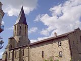 The Saint-Sauveur church in Rochechouart.