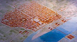 Roman Cologne, 3rd to 4th century before it was conquered by the Rhine Franks (diagram in the Römisch-Germanisches Museum)