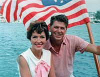 Ronald und Nancy Reagan 1964 in Kalifornien