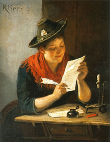 Rudolf Epp: The Love Letter; c. 1896