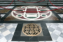 The tomb slab in San Lorenzo
