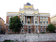 Det juridiske fakultetsbygning på universitetet i Sarajevo, bygget i 1850'erne.
