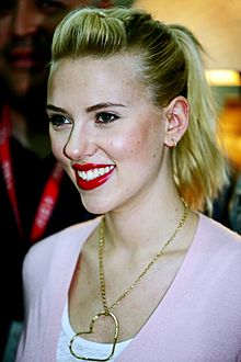 Scarlett Johansson plays Natasha Romanoff aka "Natalie Rushman."