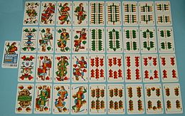 Schafkopf tarock sheet, bavarian picture